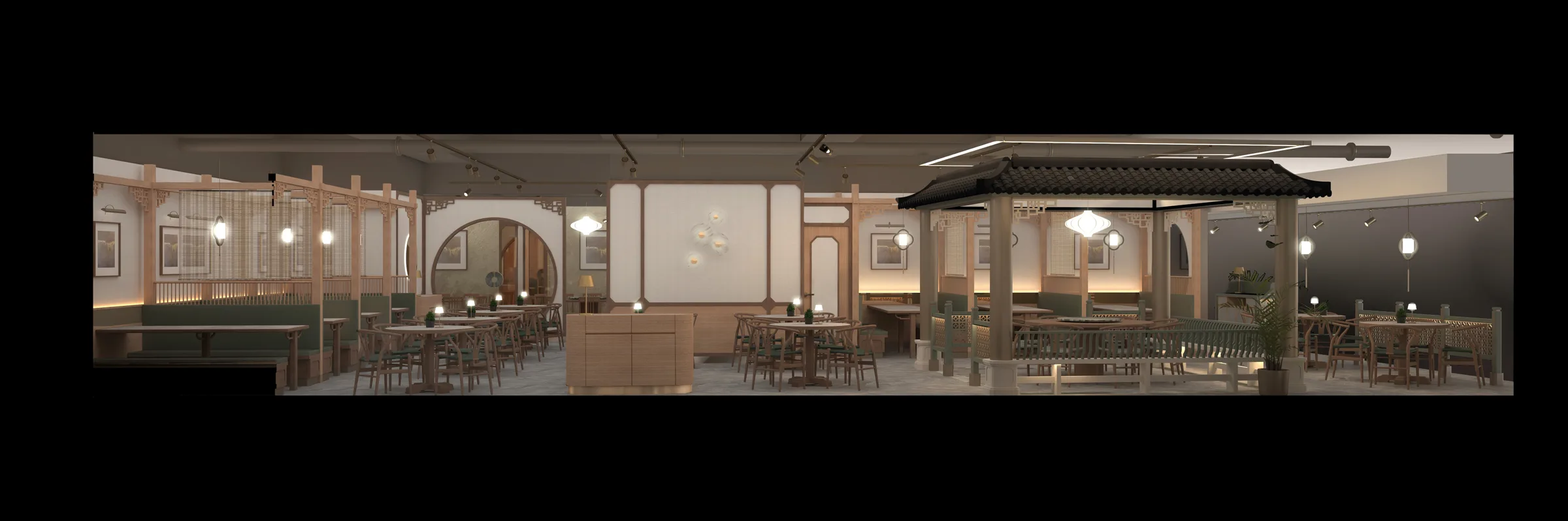 荃灣上海名居餐廳空間翻新 2